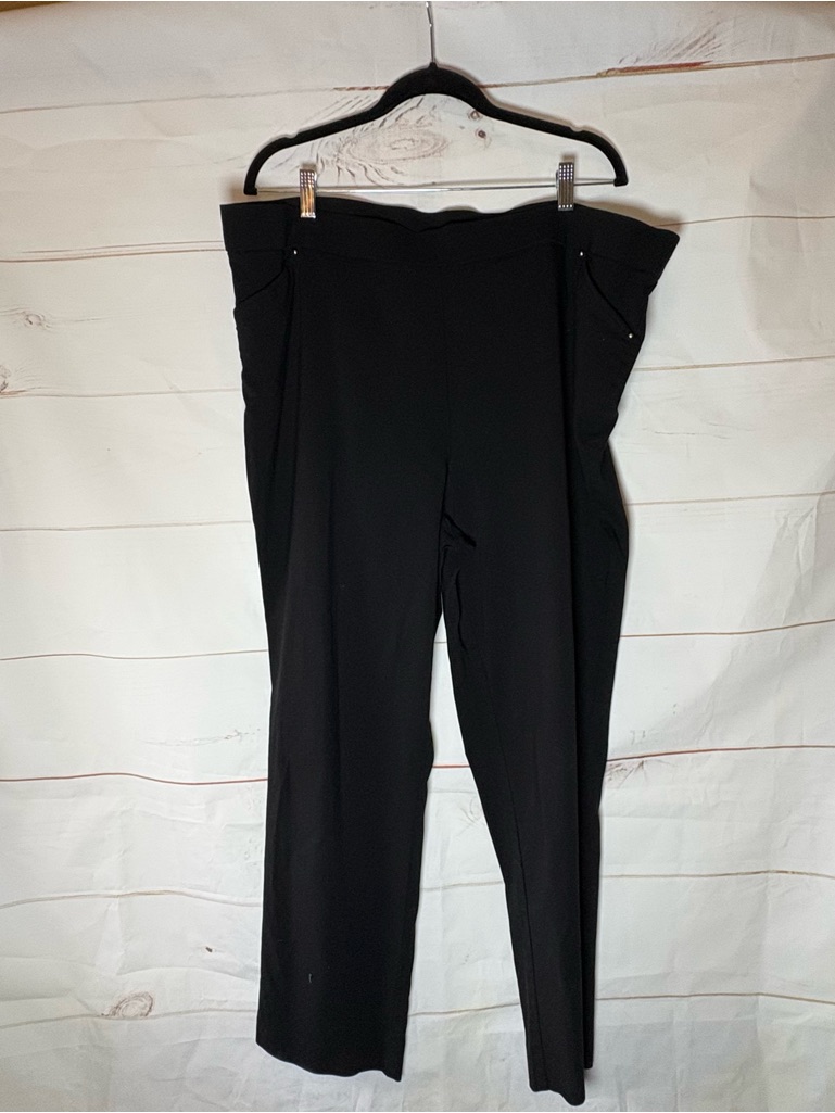 Avenue Black Straight-Leg Ponte Pants